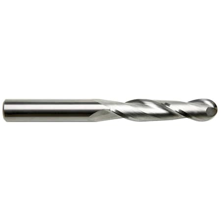 10.0mm Diameter X 10mm Shank 2-Flute Long Length Ball Nose Blue Series Carbide End Mills